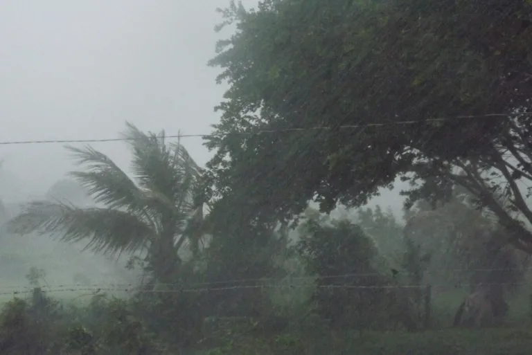 Chuva provoca queda de marquise e família fica desalojada na Serra