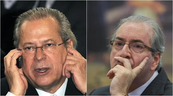 José Dirceu e Eduardo Cunha dividem cela na prisão da Lava Jato