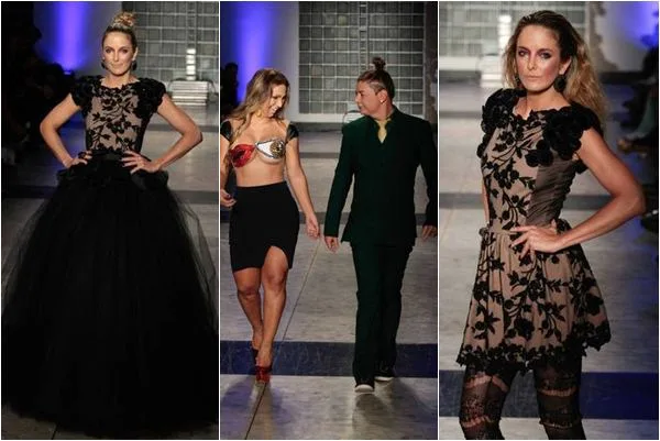 Ticiane Pinheiro e Valesca Popozuda arrasam em desfile de moda