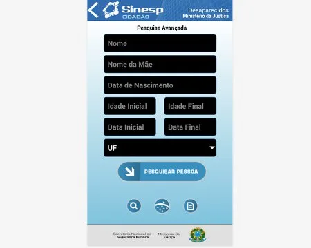 Aplicativo do Ministério da Justiça auxilia na busca de pessoas desaparecidas no Espírito Santo