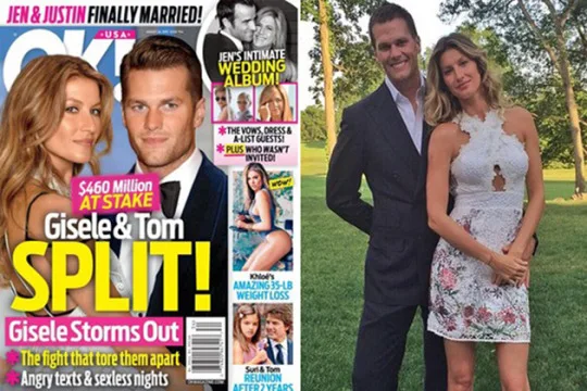 Casamento de Gisele Bündchen e Tom Brady chega ao fim, afirma revista