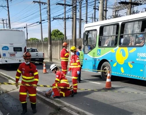 A maioria de acidentes com ônibus tem pedestres como vítimas