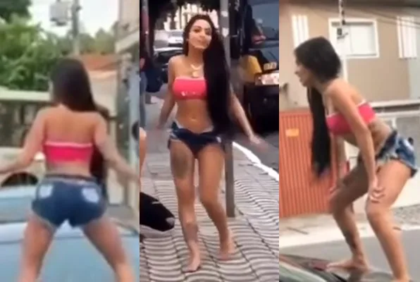 Mc Mirella dança funk na porta da antiga escola e dispara: 'estudar não dá em nada'