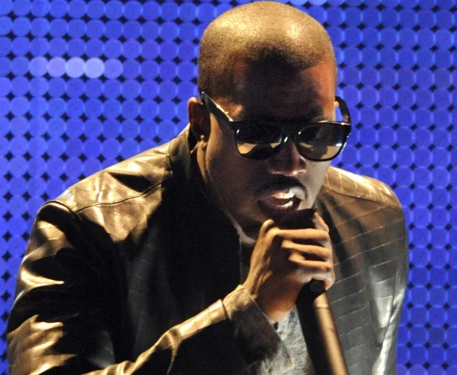 Kanye West performs for the Kanye West Foundation at the Chicago Theatre in Chicago, Thursday, June, 11, 2009. (AP Photo/Paul Beaty)