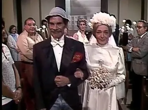 Seu Madruga e Dona Clotilde se casam em episódio perdido de Chaves