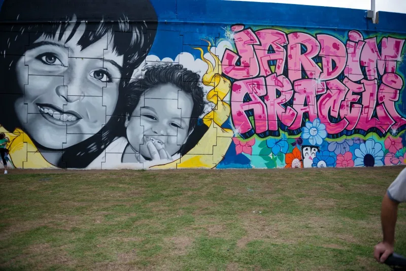 Maior mural de grafite do ES é inaugurado e homenageia vítimas de abuso infantil