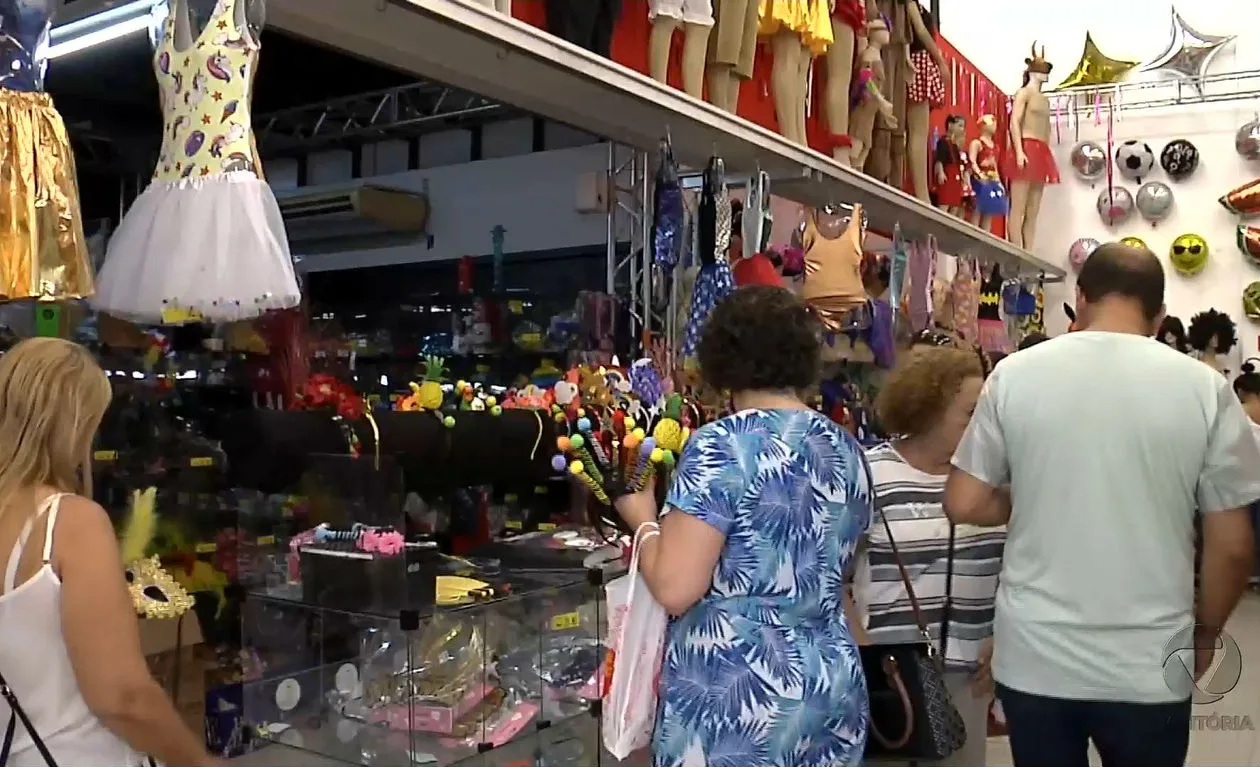 Comerciantes projetam aumento nas vendas neste Carnaval em relação ao ano passado no ES