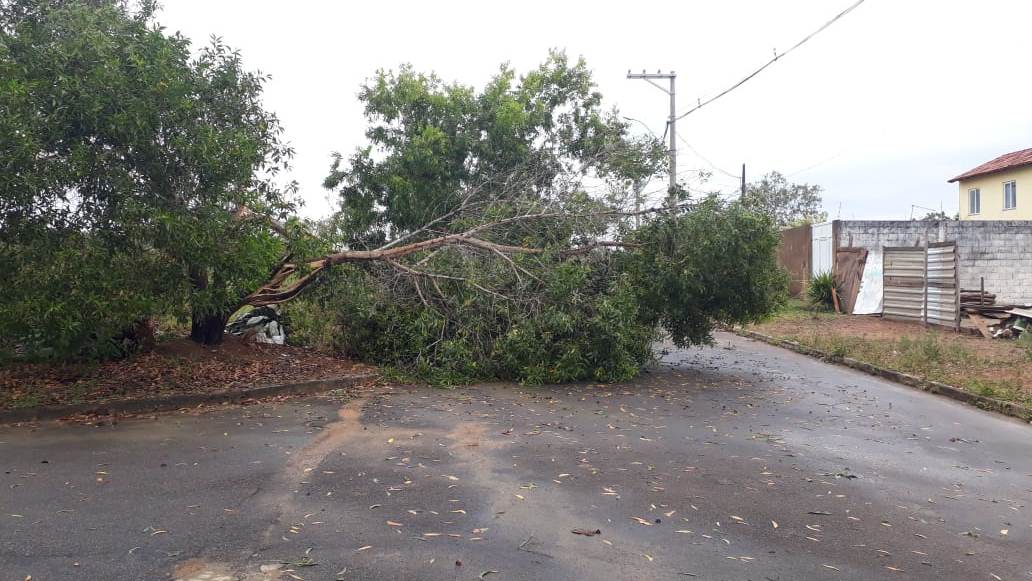 Chuva de granizo e danos após temporal em Guarapari