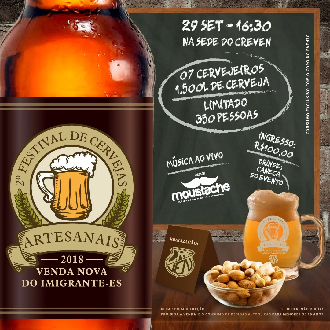 É amanhã: 2º Festival de Cervejas Artesanais de VNI