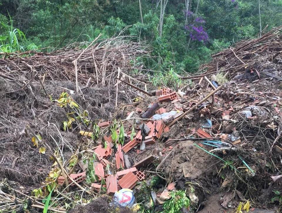 Moradores relatam descarte de restos de poda feito por prefeitura em área de preservação: 'virou lixão'