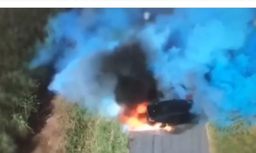 VÍDEO | Festa de chá revelação termina com carro incendiado e homem preso