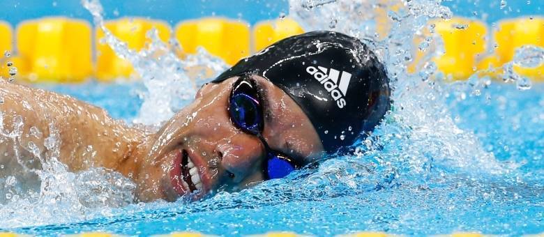 Daniel Dias durante a prova de 200 mt livres no jogos Paralimpicos Rio 2016, que acontece no estádio aquatico, nesta quinta (08/09), na cidade do Rio de Janeiro.