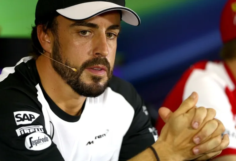 KUALA LUMPUR, MALAYSIA – MARCH 26: Fernando Alonso of Spain and McLaren Honda looks on at the drivers’ press conference during previews to the Malaysia Formula One Grand Prix at Sepang Circuit on March 26, 2015 in Kuala Lumpur, Malaysia. (Photo by Clive Mason/Getty Images)