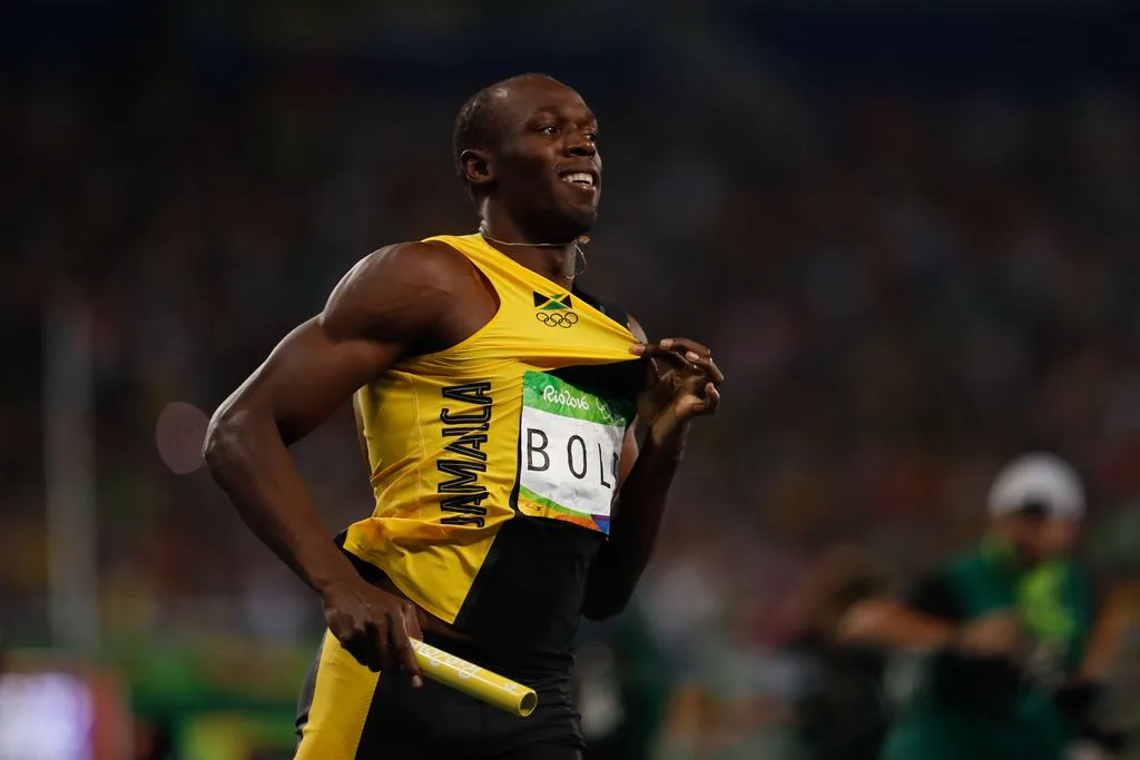 Rio de Janeiro – Usain Bolt ganha terceiro ouro nos Jogos Rio 2016 ao vencer o revezamento 4 x 100m com Asafa Powell, Yohan Blake e Nickel Ashmeade no Estádio Olímpico (Fernando Frazão/Agência Brasil)