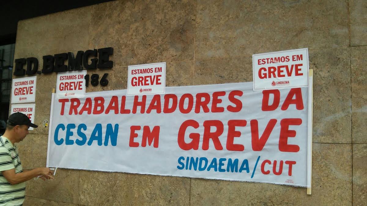 Será que vai faltar água? Trabalhadores da Cesan entram em greve por tempo indeterminado