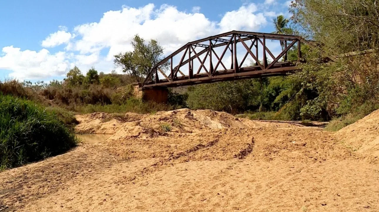 Rio seca causando queda na produção agrícola