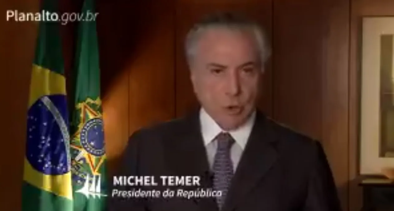 Em vídeo, Temer exalta leilão do pré-sal e fala em investimento de R$ 100 bi