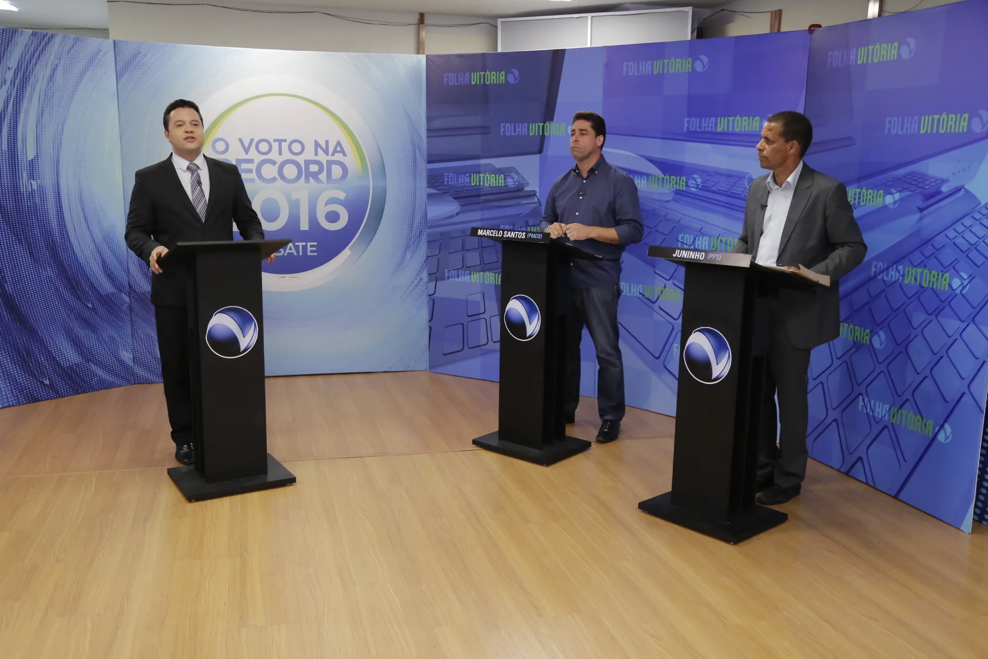 Debate de Cariacica marcado por provocações entre Juninho e Marcelo Santos