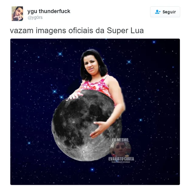 Chuvas impedem capixabas de apreciarem a Superlua e internautas não perdoam