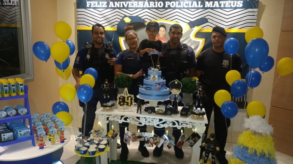 Guarda Municipal realiza sonho e participa de festa de aniversário de criança de quatro anos