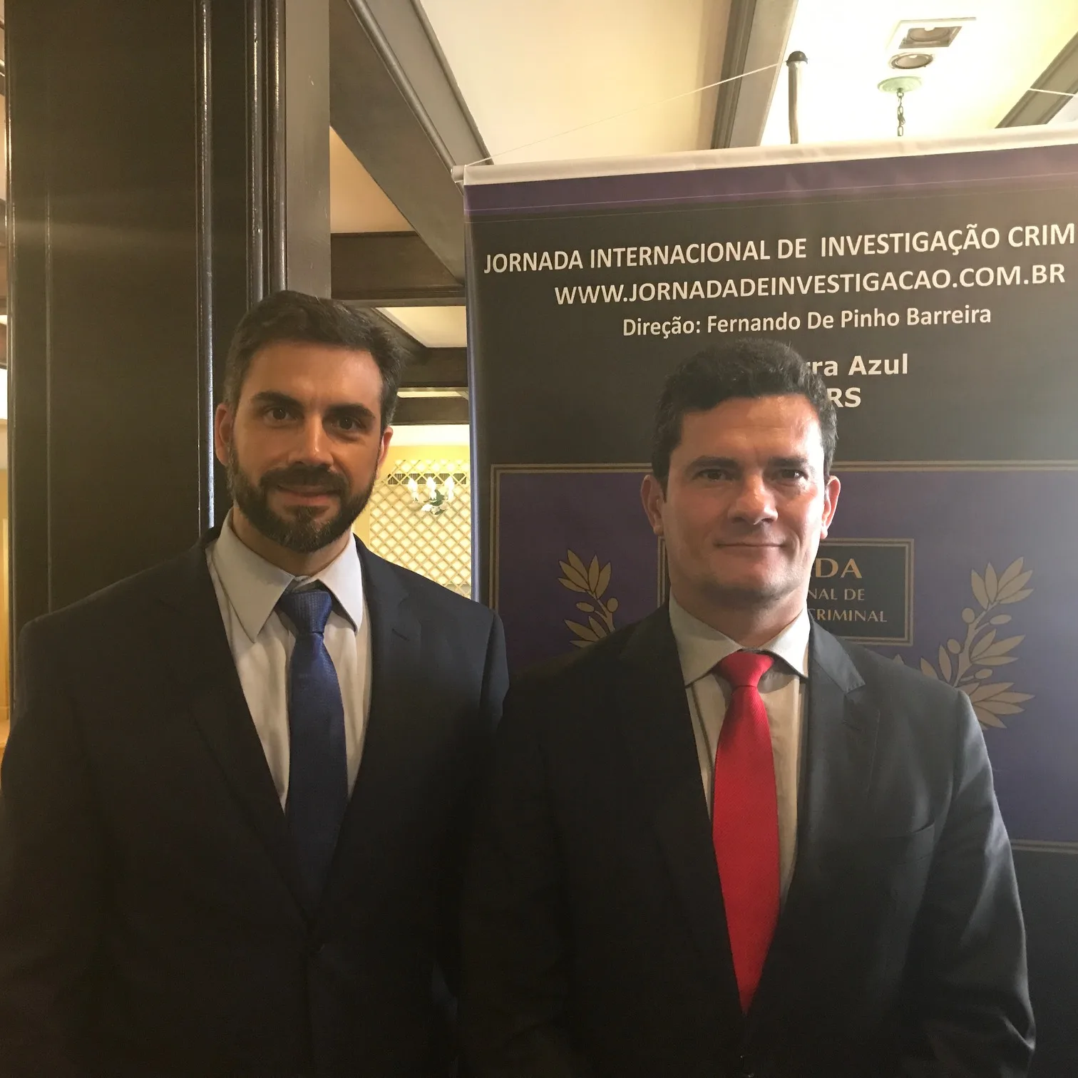 Sérgio Moro e Eugênio Ricas debatem sobre combate à corrupção durante evento no RS