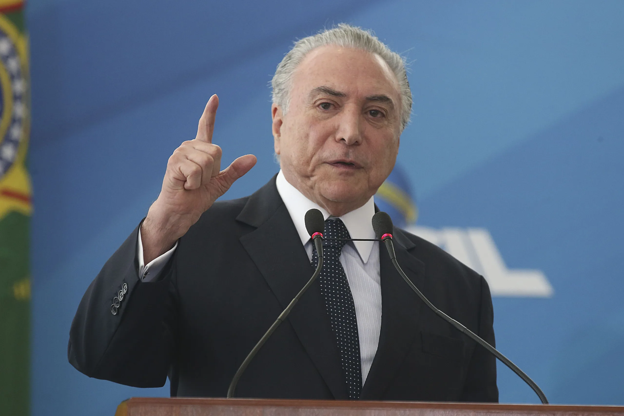 Brasília – O presidente Temer participa do lançamento do Programa BNDES Giro, que visa simplificar e agilizar, pela internet, a concessão de crédito para micro, pequenas e médias empresas (Antonio Cruz/Agência Brasil)