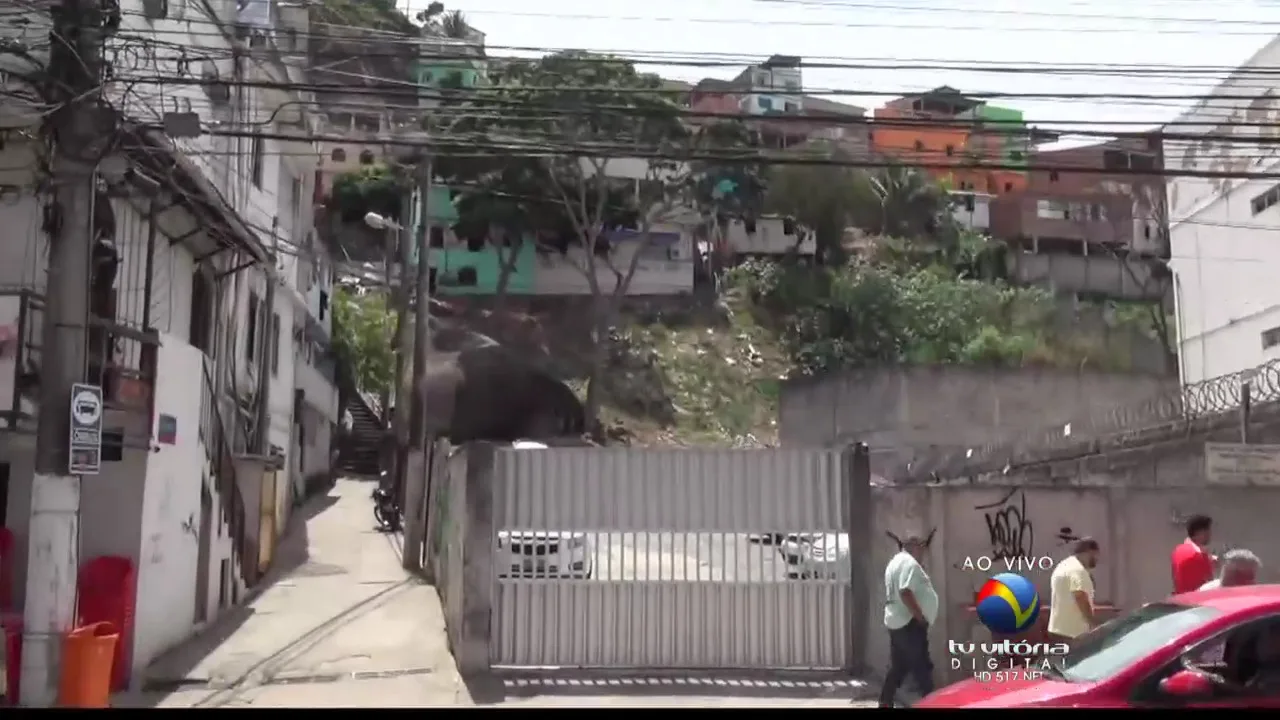 Suspeito de tráfico é baleado por PM no alto do Morro da Garrafa, em Vitória