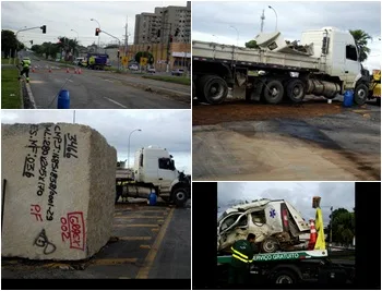 Acidente entre carreta e ambulância deixa três pessoas mortas na BR-101