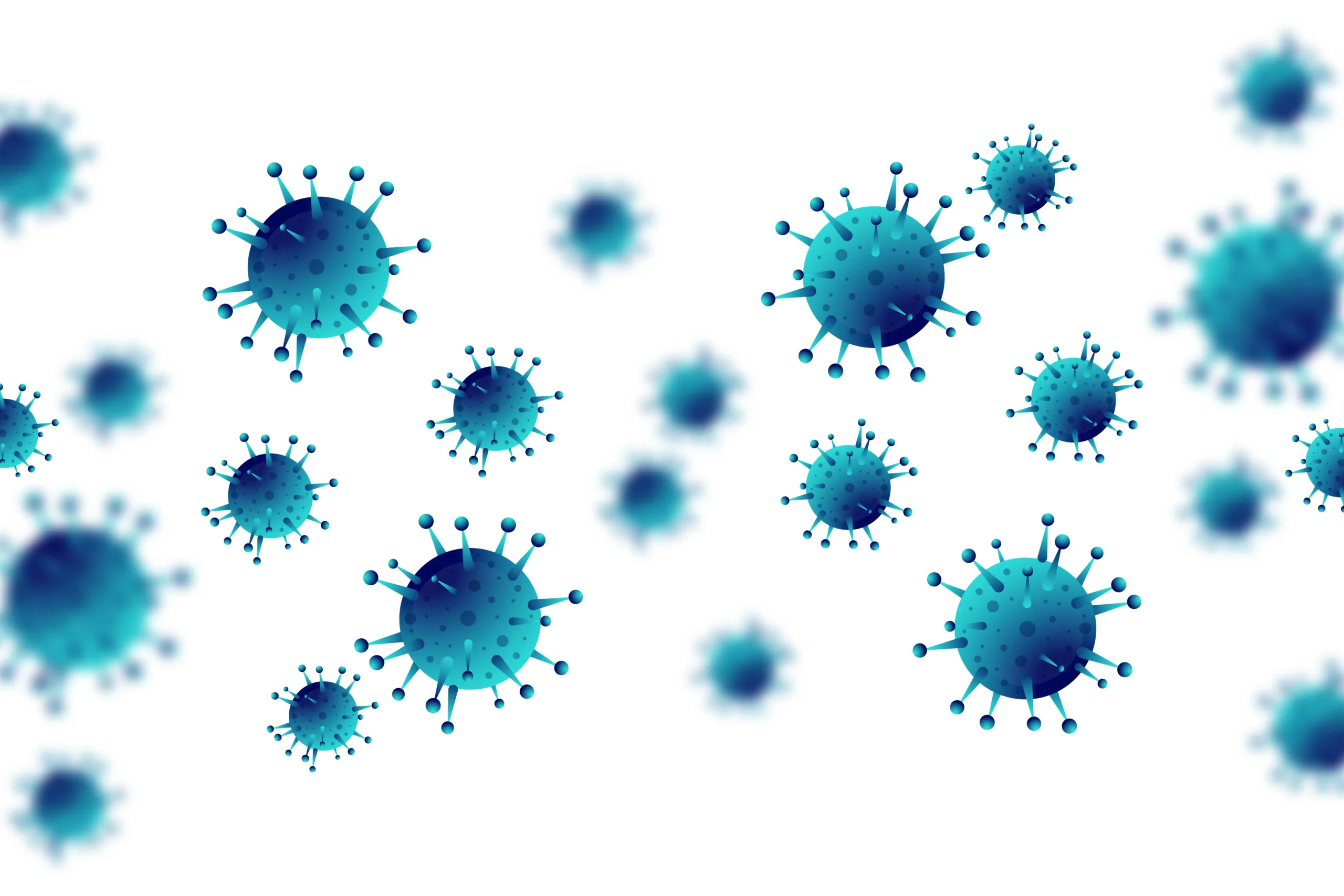 Virus infection or bacteria flu background