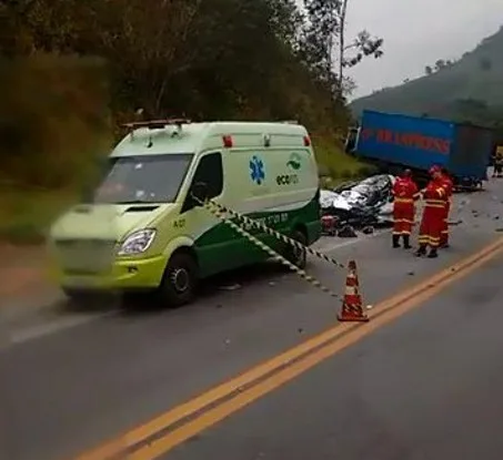 Motorista morre em grave acidente na BR 101 em Rio Novo do Sul