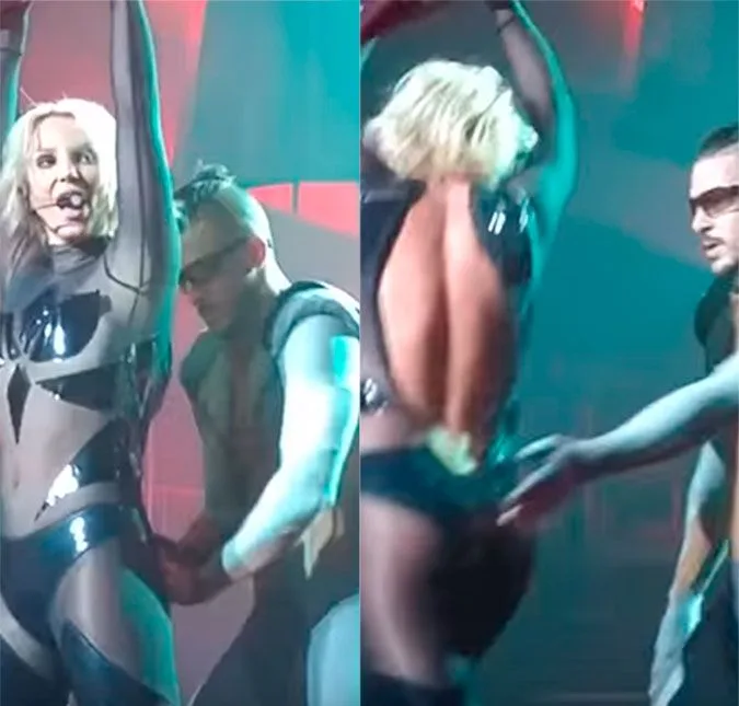 Britney Spears se apresenta em Las Vegas e tem problema com figurino