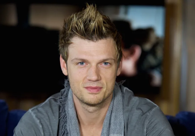 MADRID, SPAIN – NOVEMBER 12: Nick Carter of Backstreet Boys presents his new album “In A World Like This” at the Palace Hotel on November 12, 2013 in Madrid, Spain. (Photo by Carlos Alvarez/Getty Images)