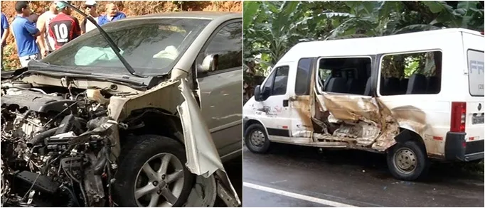 Acidente com carreta e cinco carros mata um e fere seis na BR-101, em Guarapari