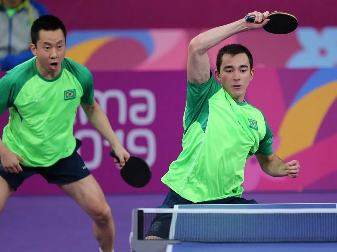 Após conquista de medalhas no tênis de mesa, brasileiros enfrentam dupla da Argentina