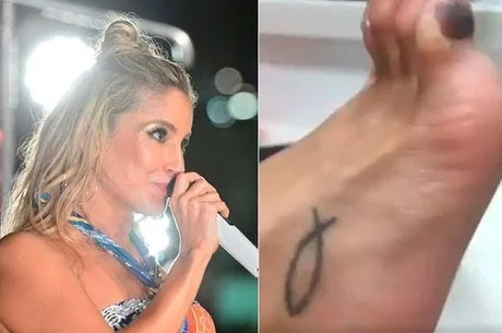 Após shows, Claudia Leitte mostra bolhas e sangue pisado nos pés