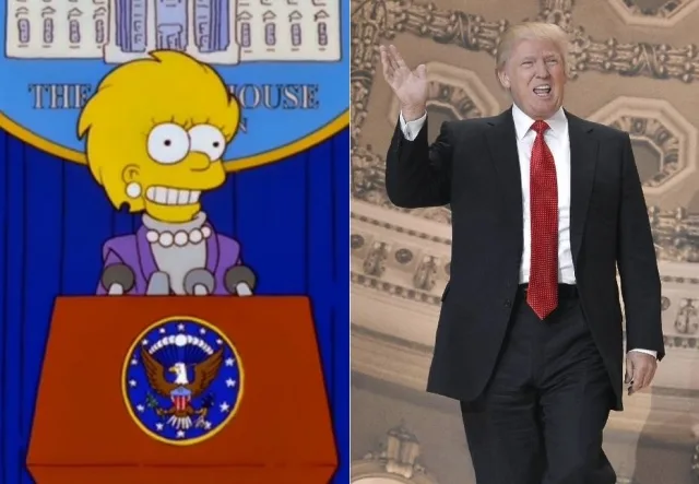 Vitória de Donald Trump nos EUA foi prevista por 'Os Simpsons' há 16 anos