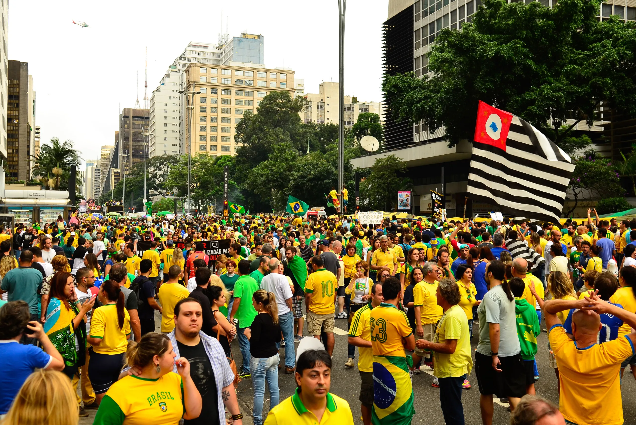 São Paulo – Manifestação na Avenida Paulista, região central da capital, contra a corrupção e pela saída da presidenta Dilma Rousseff (Rovena Rosa/Agência Brasil)