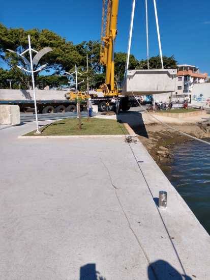 Instalação do píer em Guarapari é adiada mais uma vez e novo prazo é até o final de setembro