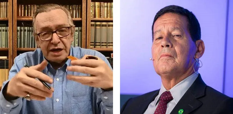 'Presidente já colocou bem: é página virada', diz Mourão sobre Olavo de Carvalho