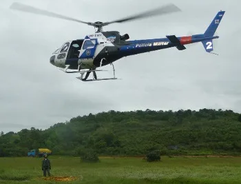 Bebê internado em estado grave é removido com ajuda de helicóptero da PM em Linhares