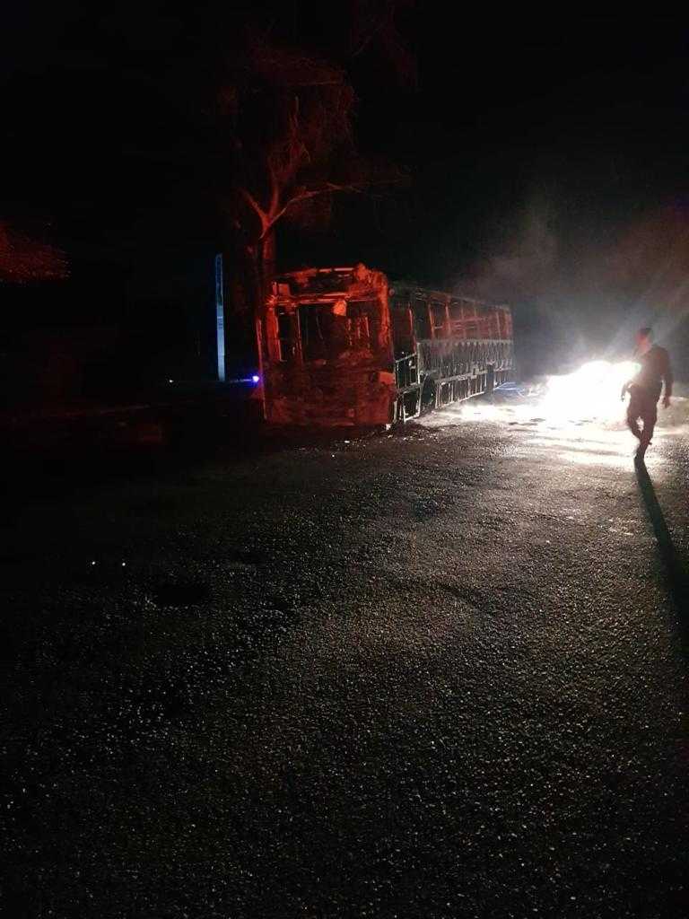 Preso suspeito de atear fogo em ônibus em Aracruz