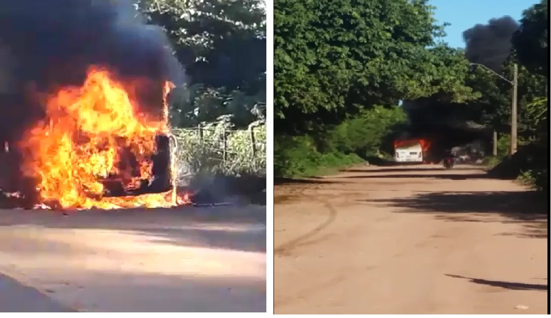 Jovem é morto a tiros e ônibus é incendiado em Morada da Barra