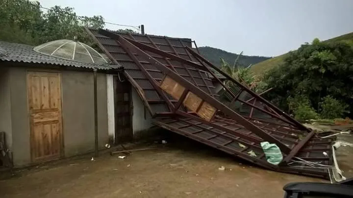 Raios e vento: temporal provoca estragos no interior de São José do Calçado