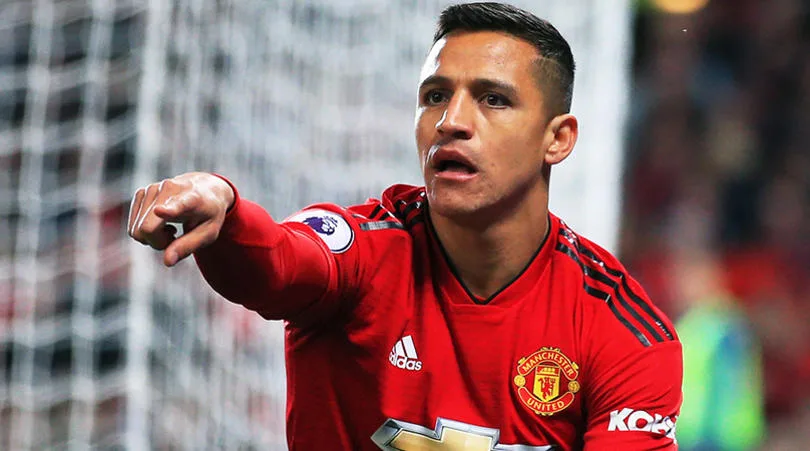 Manchester United’s Alexis Sanchez points during the Premier League match at the Old Trafford Stadium, Manchester. Picture date 6th October 2018. Picture credit should read: Matt McNulty/Sportimage via PA Images