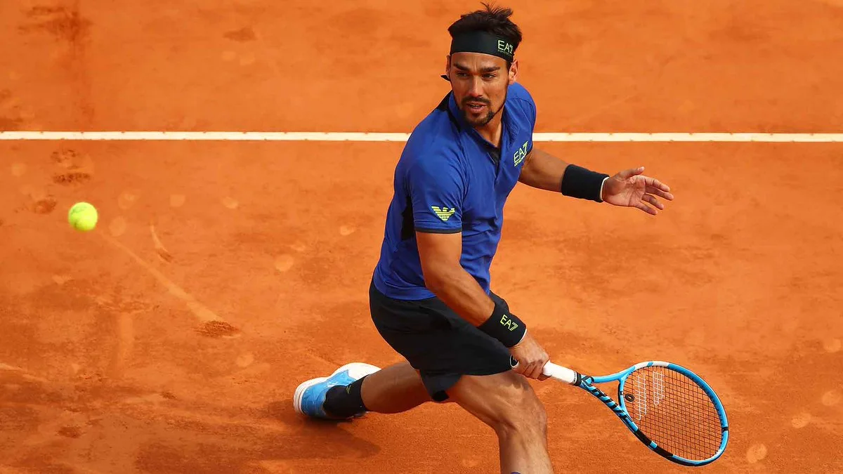 Fognini abandona torneio da ATP na Itália após teste positivo para o coronavírus