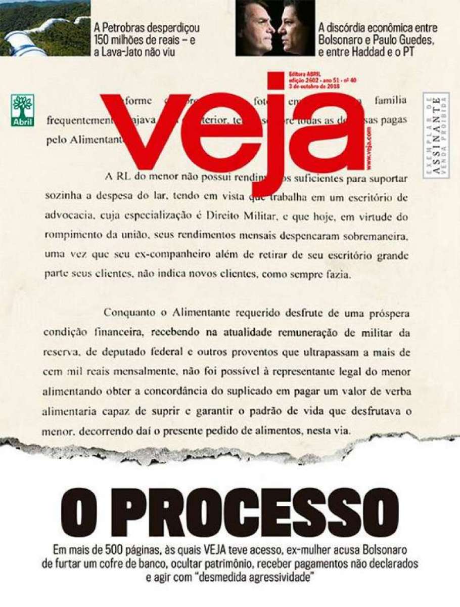 Bolsonaro diz ter encaminhado ao MP-RJ notícia-crime contra Editora Abril