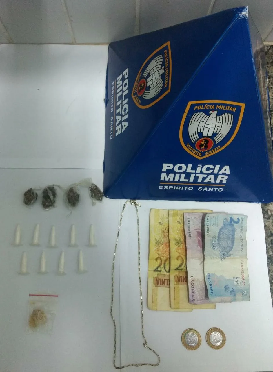 PM de Guarapari apreende adolescente por tráfico de drogas