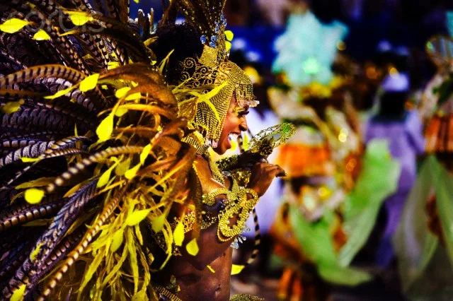 Rio de Janeiro, Brazil — Everybody in Brazil is celebrating carnaval, with de most colored decorations and costums, dancing on samba music. In a parade with the best floats. by Robin Utrecht, World Portraits — Image by © ROBIN UTRECHT FOTOGRAFIE/HillCreek Pictures/Corbis