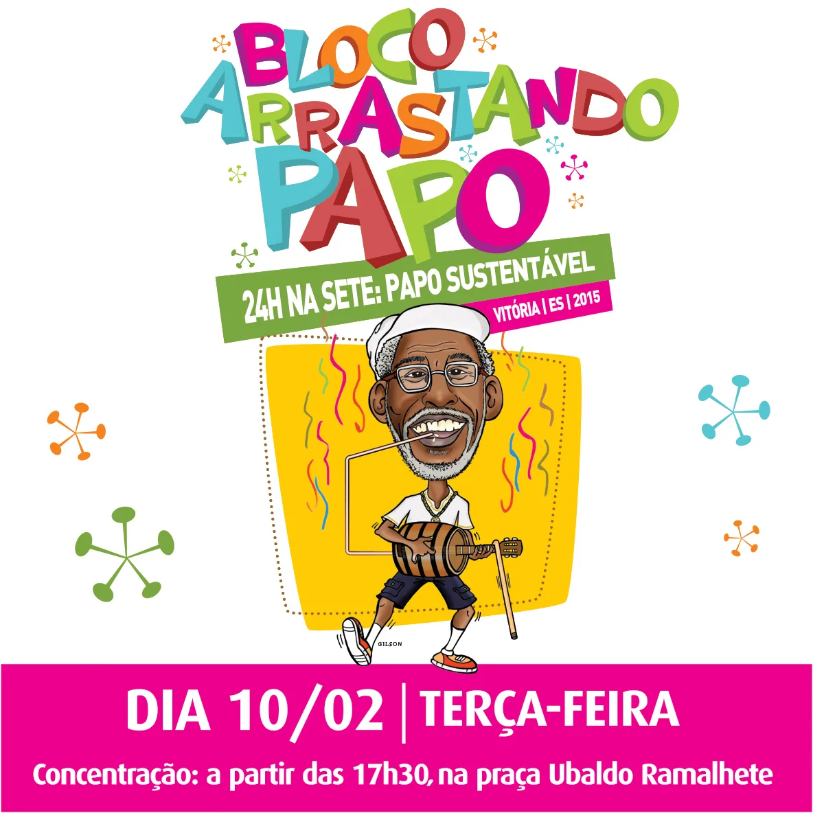 Completando 5 anos de existência, bloco capixaba “Arrastando Papo” faz homenagem a sambista