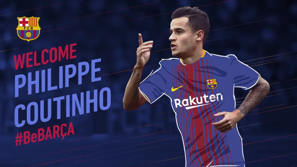 Barcelona contrata o meia brasileiro Philippe Coutinho para a vaga de Neymar